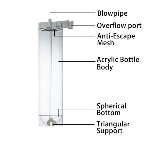 QihangRAS Aquaculture Fish Egg Incubator Hatching Jar - Image 2