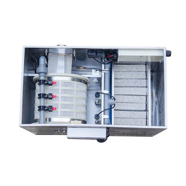 QihangRAS Stainless Steel YC-D1C 5m3/H 1320 Gallon Combi Drum Filter - Image 4